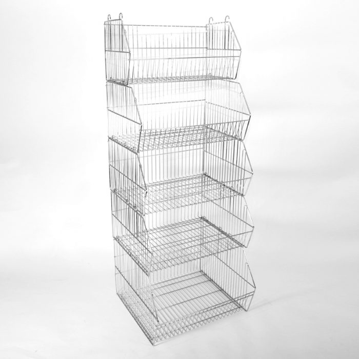 Wire Stacking Baskets -Medium- 2FT/17 - Image 2